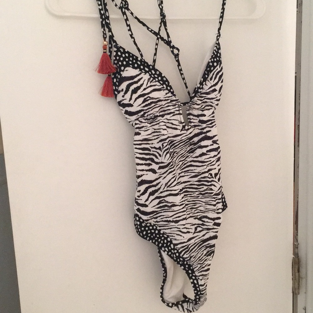 Victoria Secret zebra print one piece